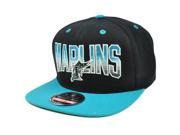 MLB American Needle Retro Snapback Hat Cap Hayes Flat Bill Wool Florida Marlins