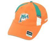 NFL Miami Dolphins Reebok Women Mesh Stretch Flex Fit Orange Cap Hat L XL DH1443