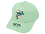 NFL Miami Dolphins Logo Reebok Youth Adjustable Clip Buckle Khaki Cap Hat DH1541