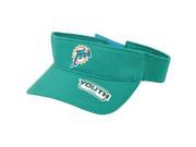 NFL Miami Dolphins Reebok Official Youth Adjustable Velcro Logo Green Visor Hat