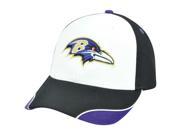 NFL Baltimore Ravens Logo Adjustable Curved Bill Velcro Construct Hat Cap XZ508