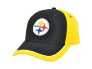 NFL Adjustable Velcro Curved Bill X2507 Constructed Pittsburgh Steelers Hat Cap