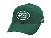 NFL Reebok Rbk NY New York Jets Flex Fit Dark Green White Constructed Licensed