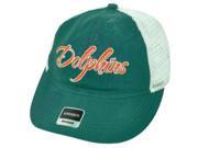 NFL Miami Dolphins Reebok Women s Adjustable Snap Back Green Mesh Cap Hat DH1688