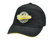 NCAA Iowa Hawkeyes Felt Logo Garment Wash Sun Buckle Circle Adjustable Hat Cap