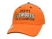 NCAA Oklahoma State Cowboys 2011 Big 12 Conference Champions Velcro Orange Hat