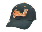 NCAA Illinois Fighting Illini Cotton Adjustable Velcro Script Construct Hat Cap