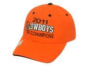 2011 Cowboys Big 12 Champions Oklahoma State Velcro Twill Cotton Hat Cap NCAA