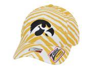 NCAA Iowa Hawkeyes Top of the World Smash Zubaz Zebra Stripes Snapback Hat Cap