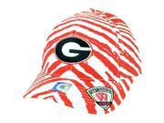NCAA Top of the World Georgia Bulldogs Women Zubaz Pattern Snapback Hat Cap