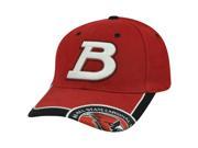 NCAA Ball State Cardinals Curved Bill Adjustable Velcro Constructed Red Hat Cap