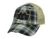 NCAA BYU Brigham Young Cougars Plaid Mesh Distressed Trucker Snapback Hat Cap