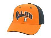 Illinois Fighting Illini NCAA Two Tone Arch Orange Adjustable Velcro Hat Cap