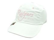 NCAA Rutgers Scarlet Knights White Ladies Cut Garment Washed Sun Buckle Hat Cap