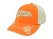 NCAA Bowling Green Falcons Garment Wash Two Tone Sun Buckle Curved Bill Hat Cap