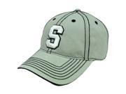 NCAA Michigan State Spartans Platinum Clean Up Velcro Adjustable Hat Cap Curved