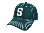NCAA Platinum Clean Up Velcro Adjustable Curved Michigan State Spartans Hat Cap