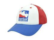 Indianapolis Motor Speedway Racing Two Tone Twill Indy Velcro White Blue Hat Cap