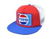 Foam Pepsi Mesh Snapback Flat Bill Beverage Soda Trucker Fountain Drink Hat Cap