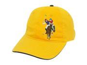 US Polo Association Assn Mens Tonal Horse Logo Garment Wash Relax Hat Cap Yellow