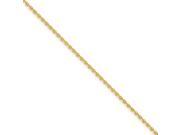 14k 2.2mm Solid Polished Cable Chain