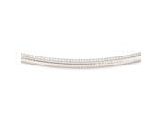 14k White Gold 8mm Domed Omega Necklace 14k White Gold 8mm Domed Omega Necklace