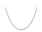 14k WG 1.40mm Solid D C Machine Made Rope Chain