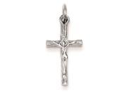 14k White Gold Crucifix Pendant