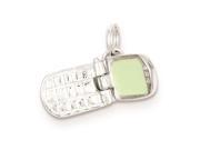 Sterling Silver Enameled Cell Phone Charm Sterling Silver Enameled Cell Phone Charm