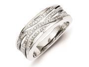 Sterling Silver Diamond Band Ring