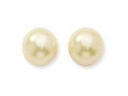 Cultura Glass Pearl Button Post Earrings
