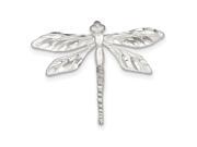 Sterling Silver Satin Finish Diamond Cut Dragon Fly Pin Sterling Silver Satin Finish Diamond Cut Dragon Fly Pin