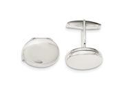 Sterling Silver Oval Locket Cuff Links Sterling Silver Oval Locket Cuff Links