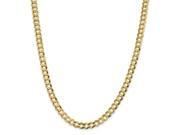 14k 7.2mm Solid Polished Light Flat Cuban Chain 14k 7.2mm Solid Polished Light Flat Cuban Chain