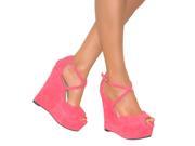 WOMENS CHUNKY HIGH WEDGE HEEL PLATFORM PEEP TOE ANKLE STRAP SHOES SANDALS SIZE