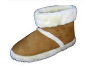 Mens Dunlop Ankle Boot Knitted Fur Slipper Bootie Faux Suede Warm Slippers Size
