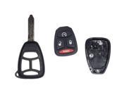 REMOTE KEY SHELL CASE BLANK KEY AND 4 BUTTON PAD REMOTE START FOR CHRYSLER DODGE 68003659AA