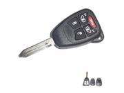 KEYLESS ENTRY REMOTE REPLACEMENT SHELL CASE WITH 5 BUTTONS FOR CHRYSLER DODGE JEEP REMOTES