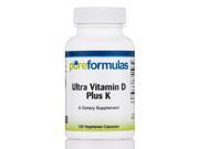 Ultra Vitamin D Plus K 180 Vegetarian Capsules by PureFormulas