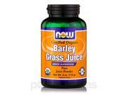 Barley Grass Juice Certified Organic Powder 4 oz 113 Grams by NOW