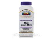 Red Yeast Rice 150 Vegetarian Capsules by 21st Century