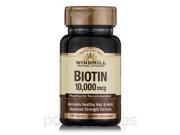 Biotin 10 000 mcg 100 Tablets by Windmill