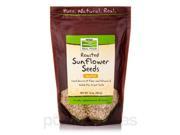 NOW Real Food Roasted Sunflower Seeds Unsalted 16 oz 454 Grams by NOW