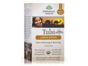 Tulsi Lemon Ginger Tea 18 Bags 1.27 oz 36 Grams by Organic India