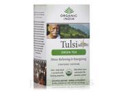Tulsi Green Tea with Caffeine 18 Bags 1.21 oz 34.2 Grams by Organic India