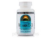 Vitamin D 3 2000 IU 200 Capsules by Source Naturals
