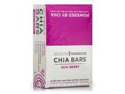 Chia Bars Acai Berry Box of 15 Bars by Health Warrior