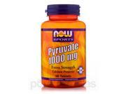 NOW Sports Pyruvate Extra Strength 1000 mg 90 Tablets by NOW