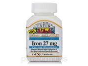 Iron 27 mg Ferrous Gluconate 110 Tablets by 21st Century