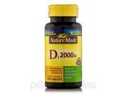 Vitamin D3 2000 IU 100 Tablets by Nature Made